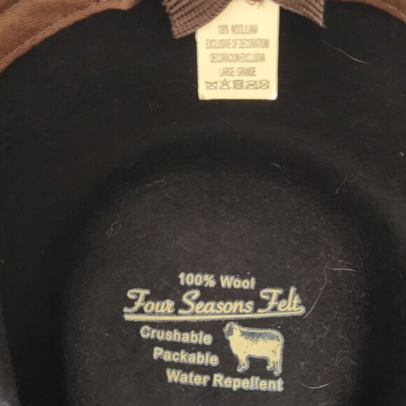 Scala Piscataway Soft Wool Felt Outdoorsman Hat w/ Feather Band – Brown - Picture 5 of 6